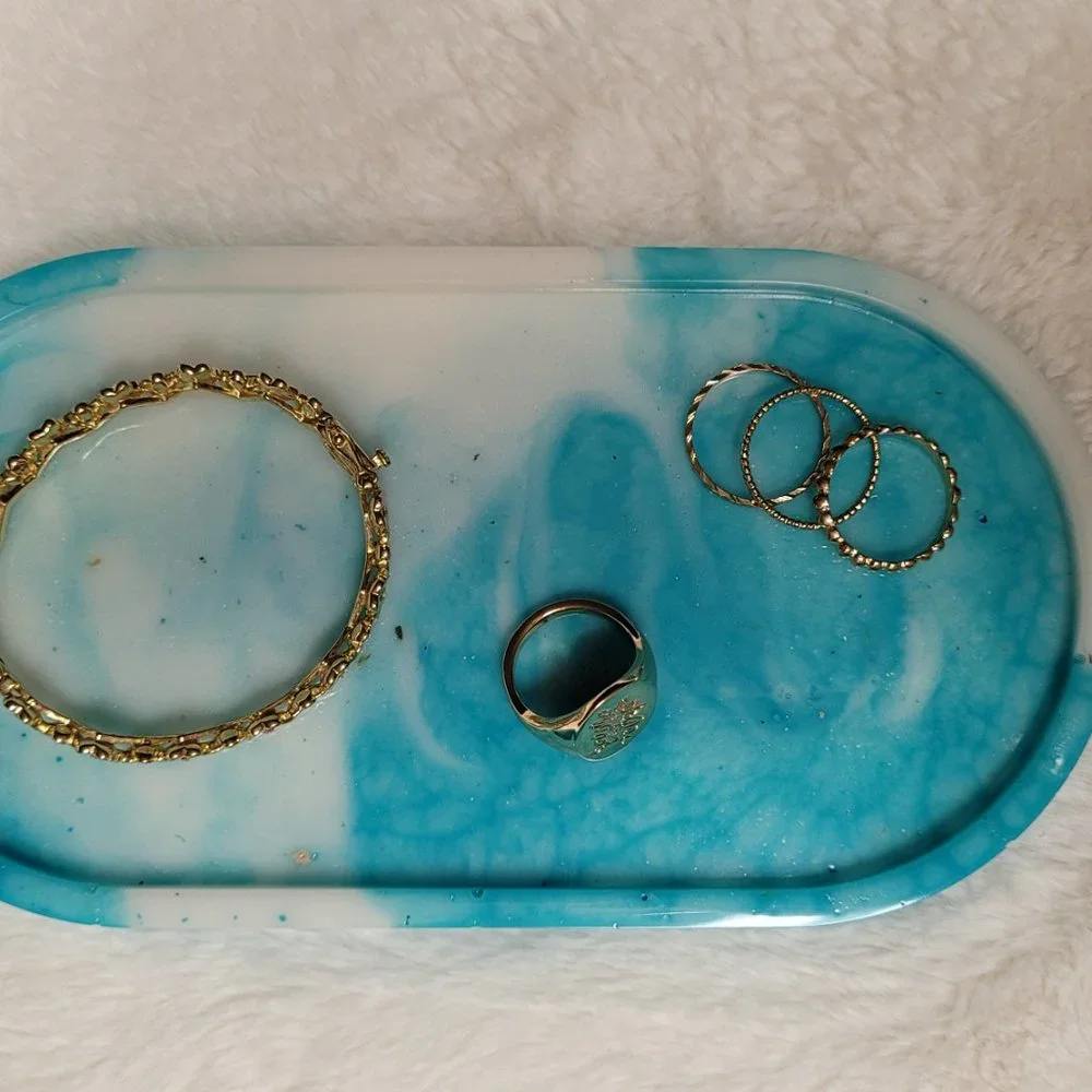 Blue Jewelry Tray